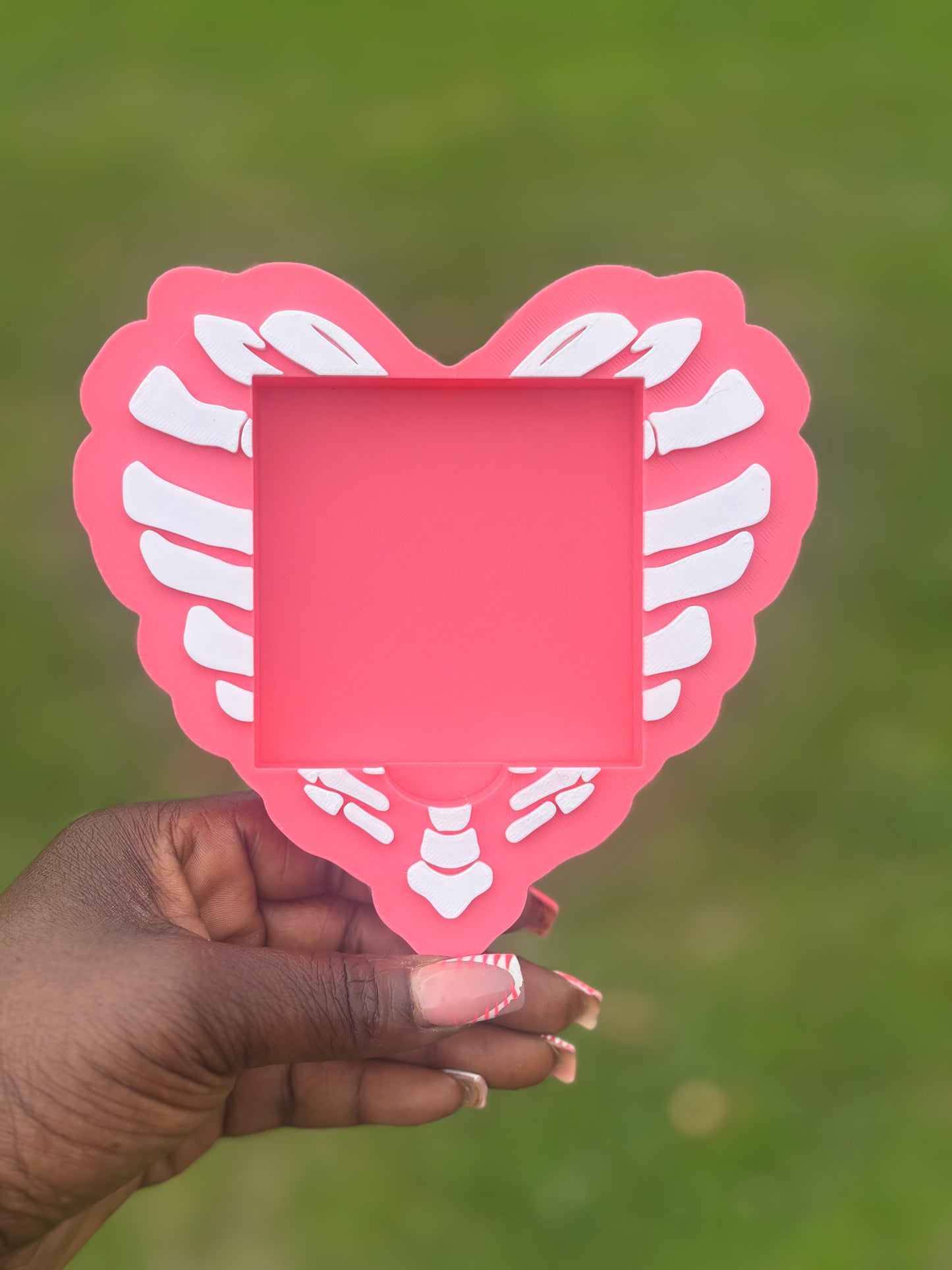 Rib Cage Heart Sticky Note Holder