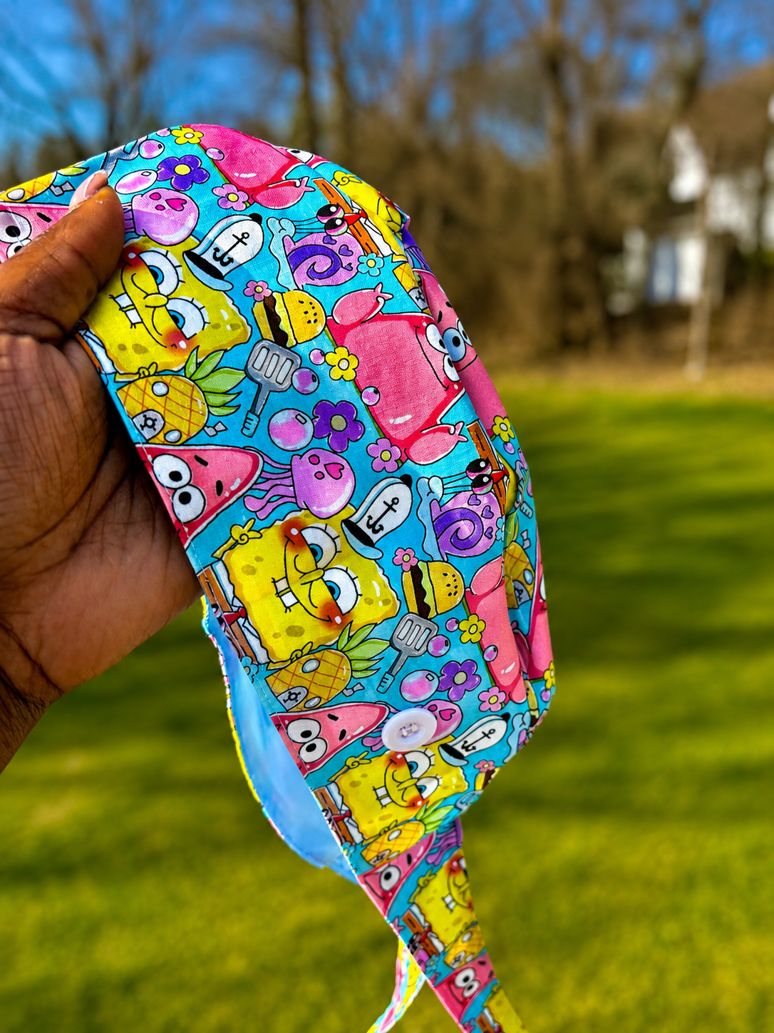 Spongey Scrub Cap