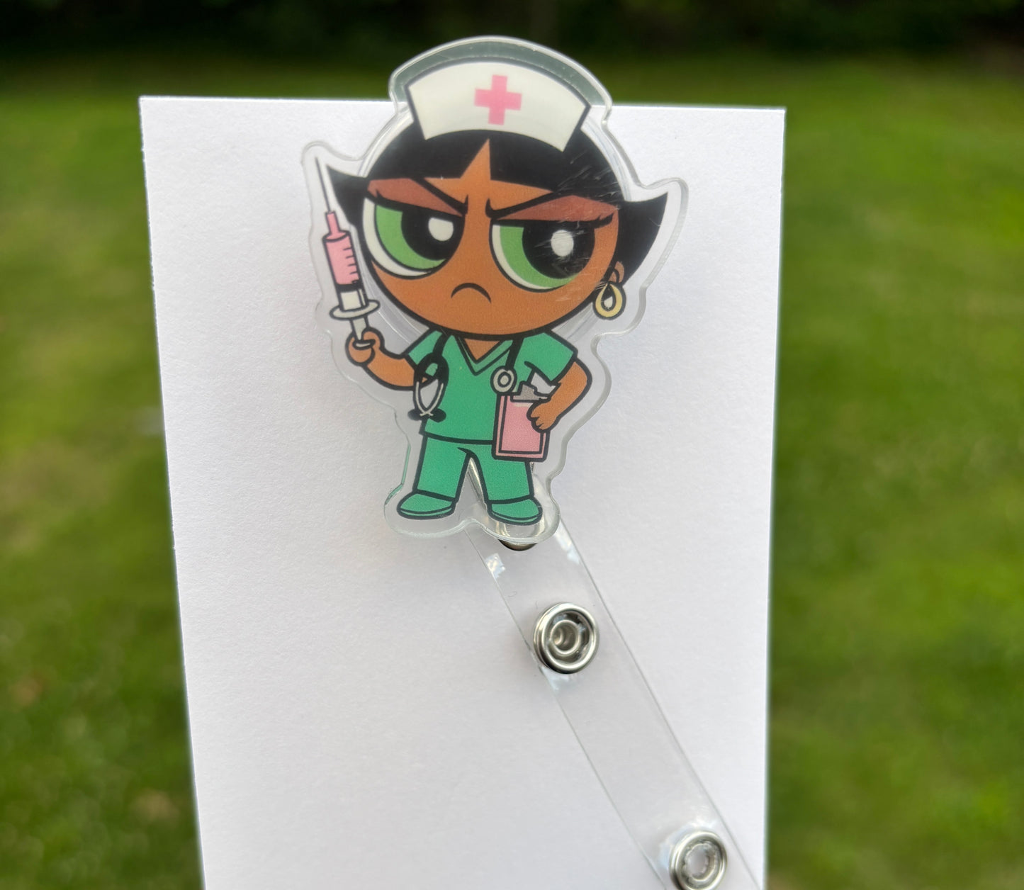 Green PPG Badge Reel