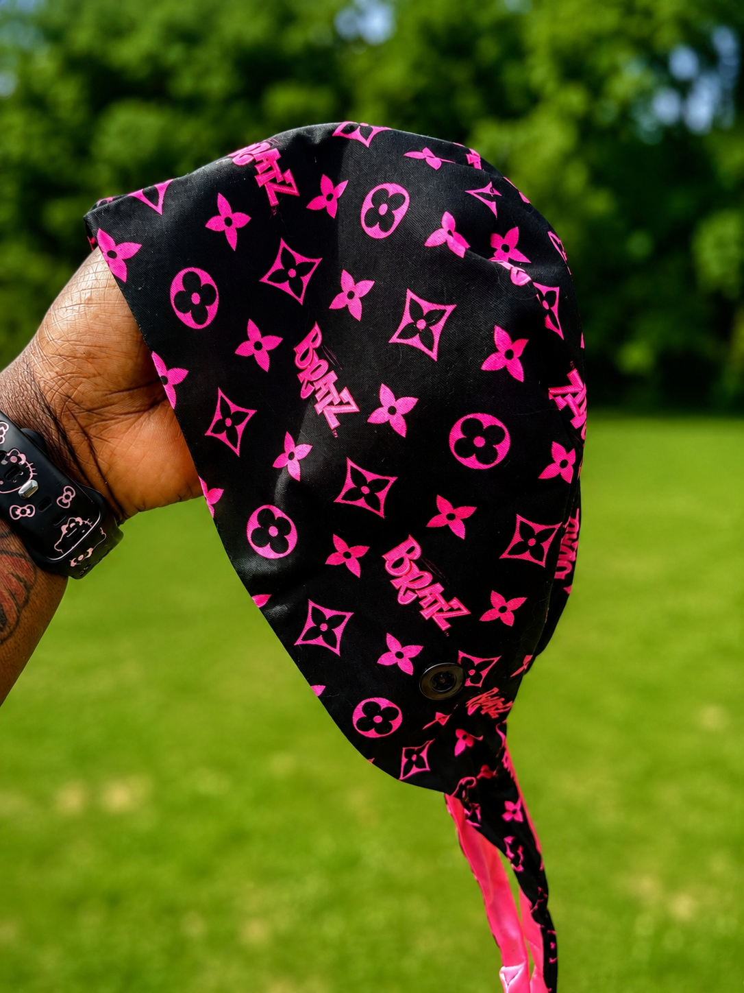 Pink/Black Bratz Scrub Cap