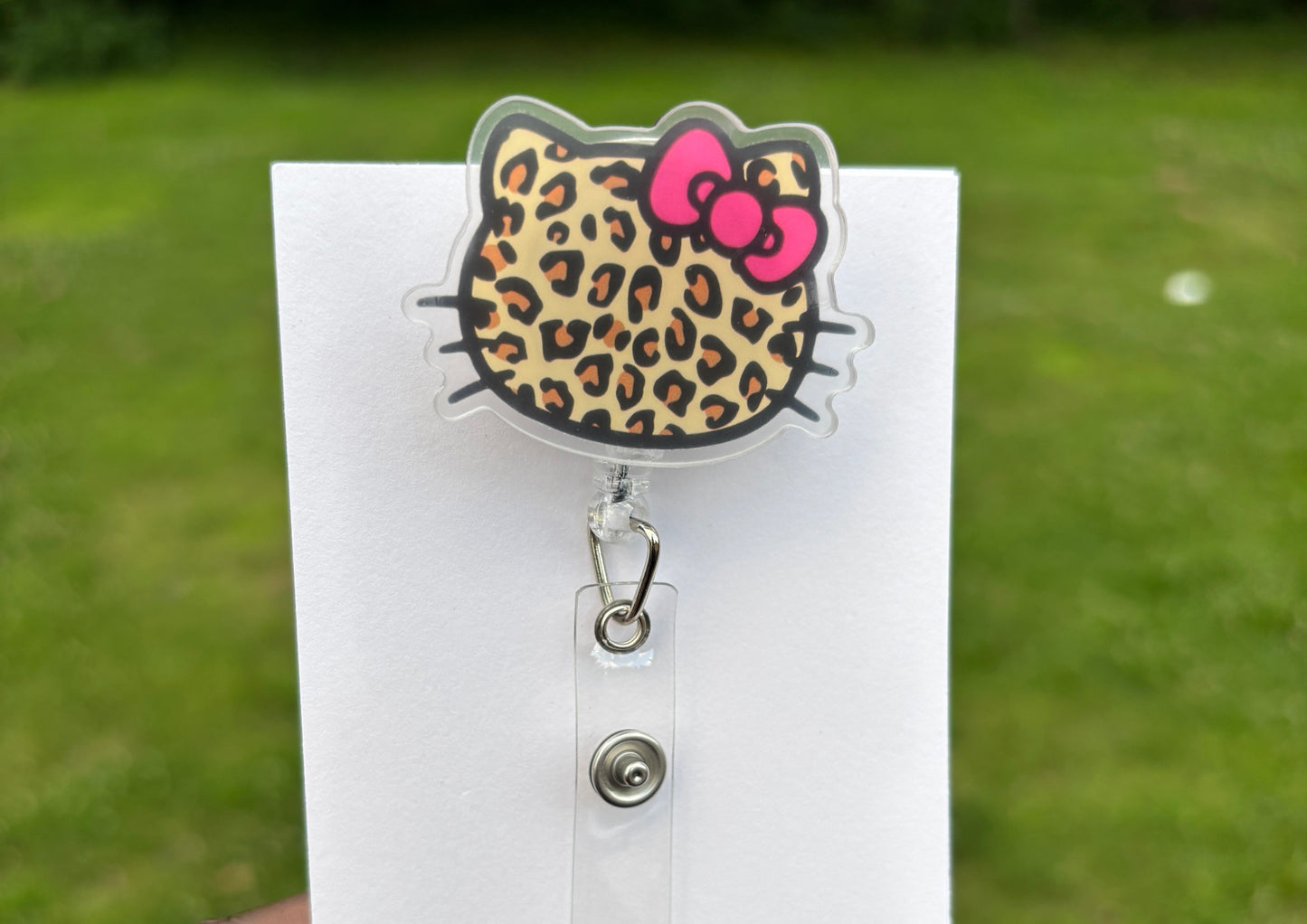 Leopard HK Badge Reel