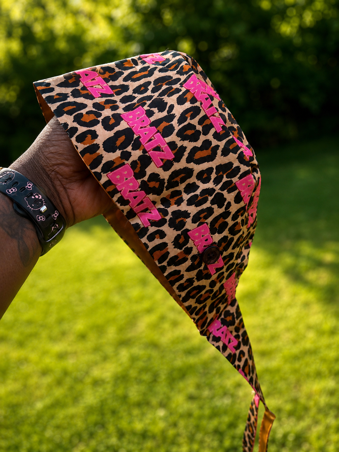 Pink Cheetah Scrub Cap