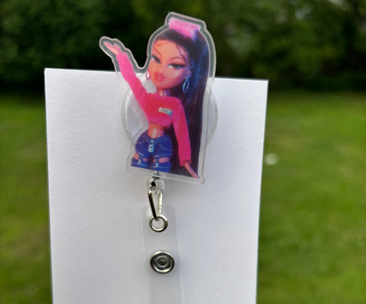 Pink Bratz Badge Reel