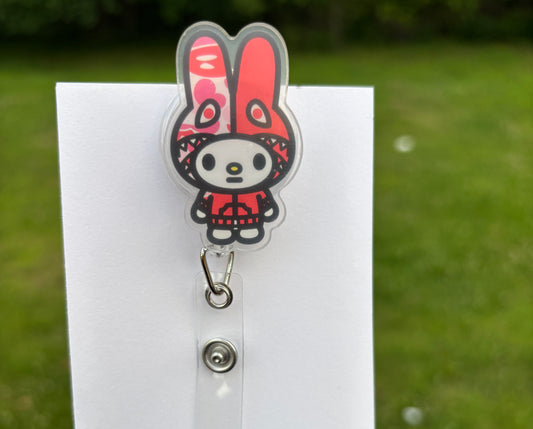 Pink HK Badge Reel
