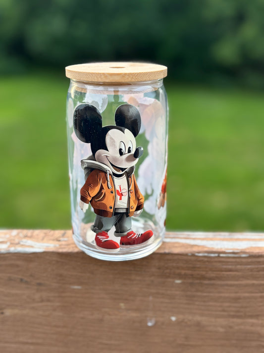 Male Mouse Glass Cup