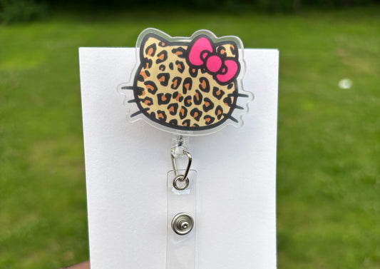 Leopard HK Badge Reel